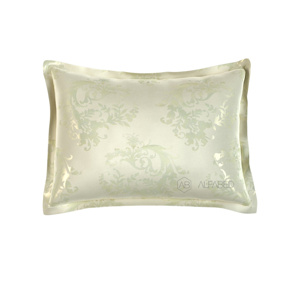 Pillow Case Lux Double Face Jacquard Modal Vineyard Cream 3/4