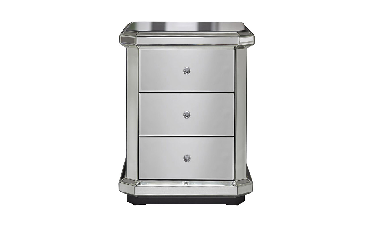 Тумба прикроватная зеркальная KFC882