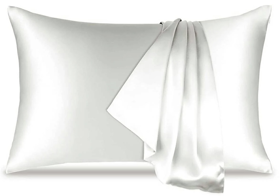 Fata De Perna 100% Matase Ivory Alb