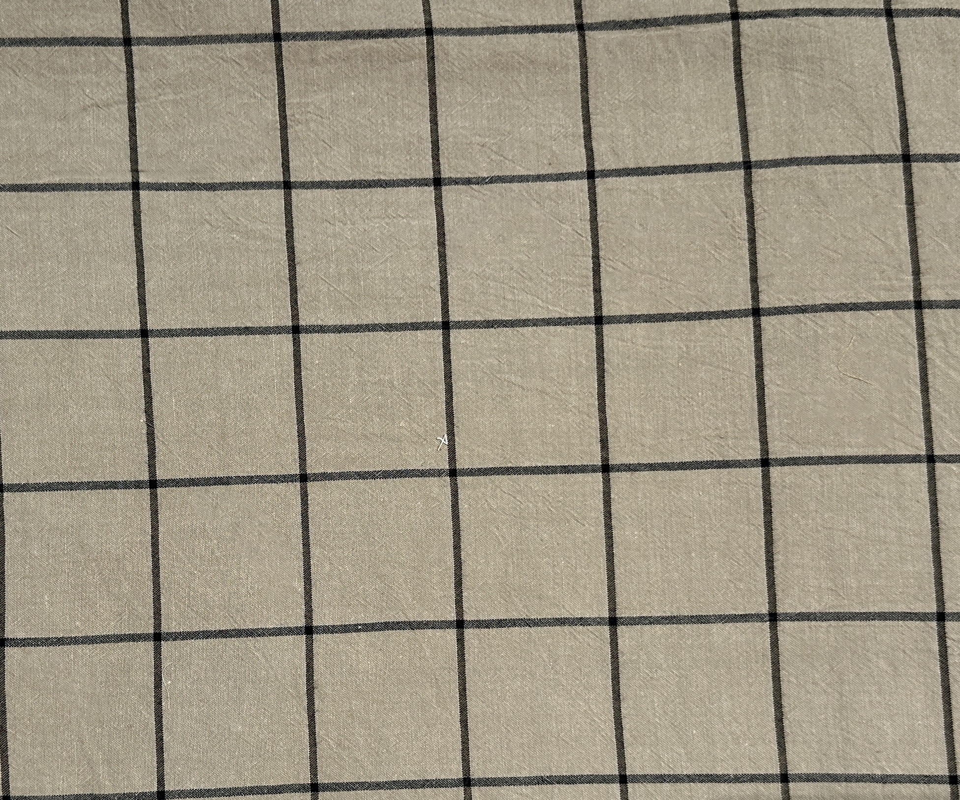 Pillow Case Washed Cotton Beige Square 4/0 Zip