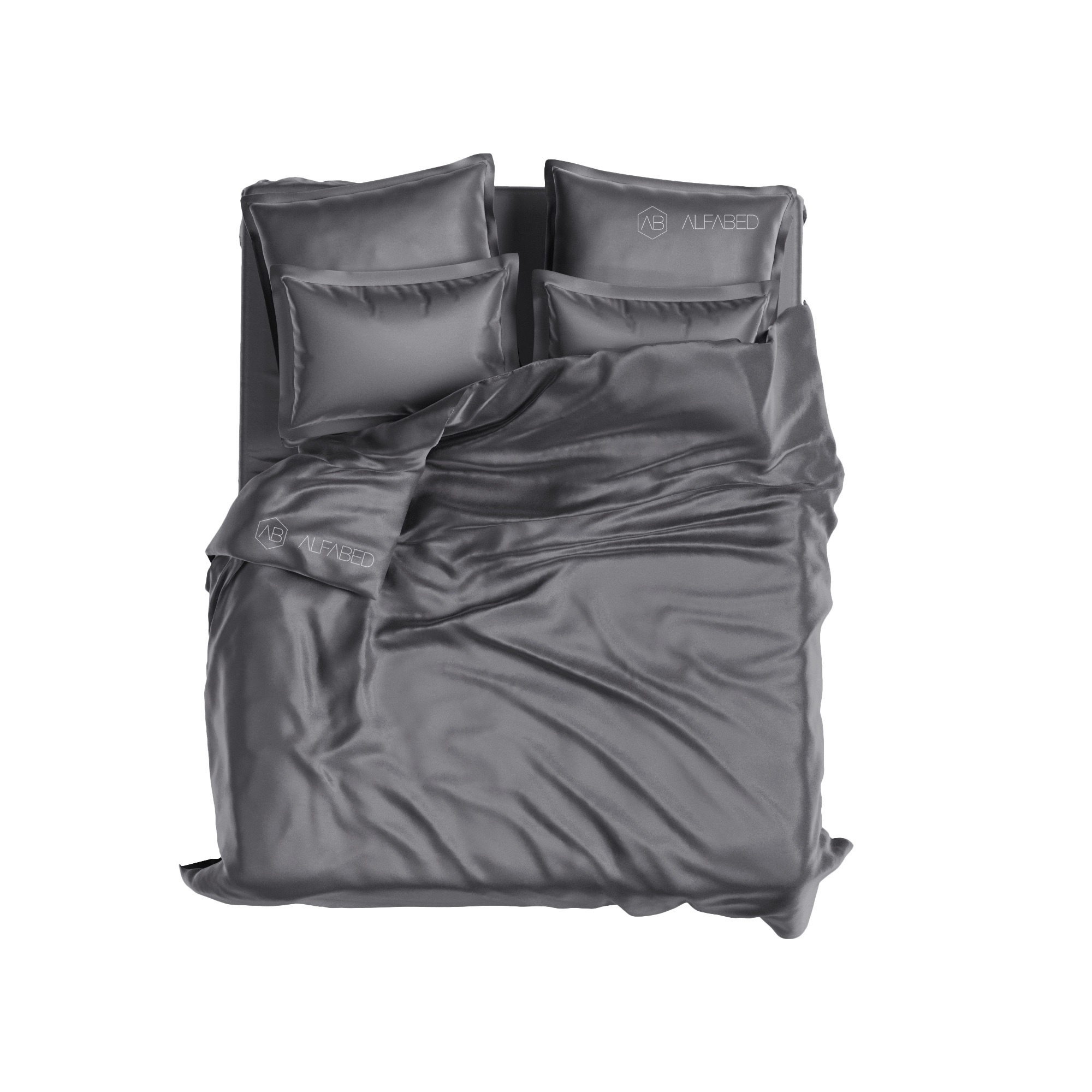 Set Royal Cotton Sateen Carbon