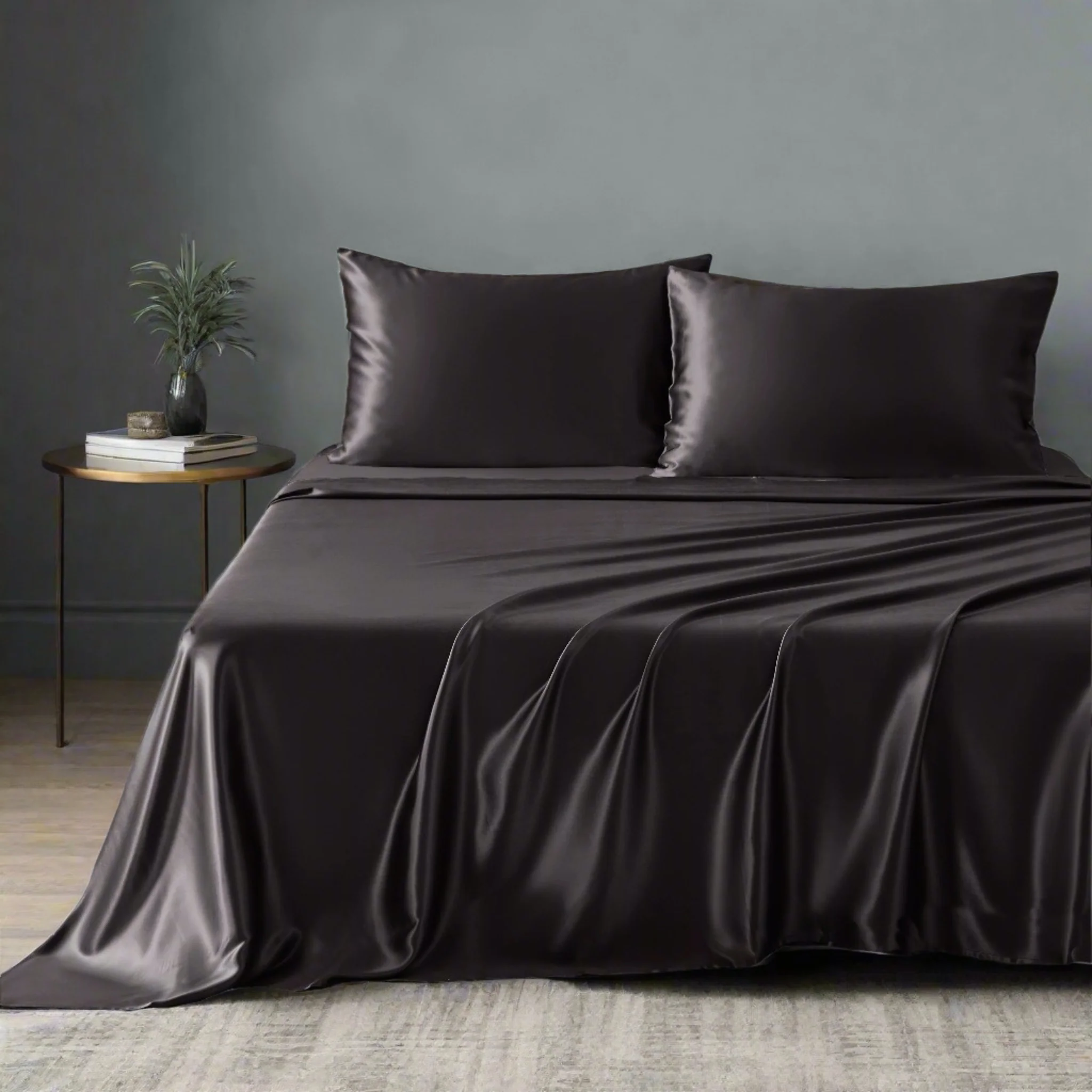 Husă De Plapumă 100% Mătase Sexy Negru