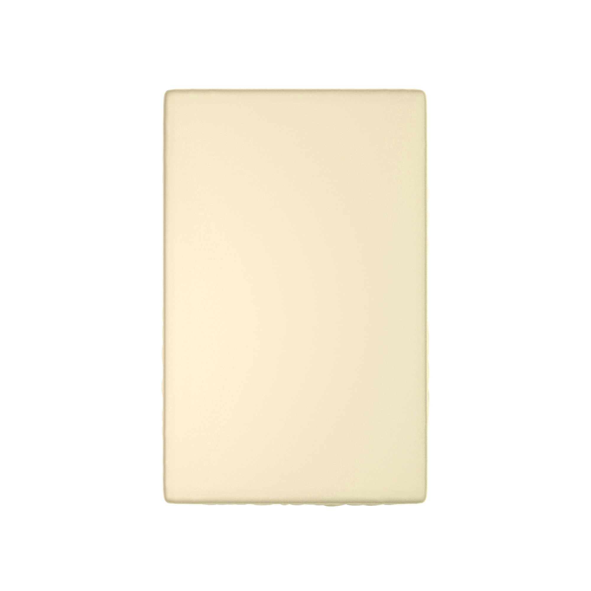 Uni sheet premium cotton sateen cream h 0 bez rezinki