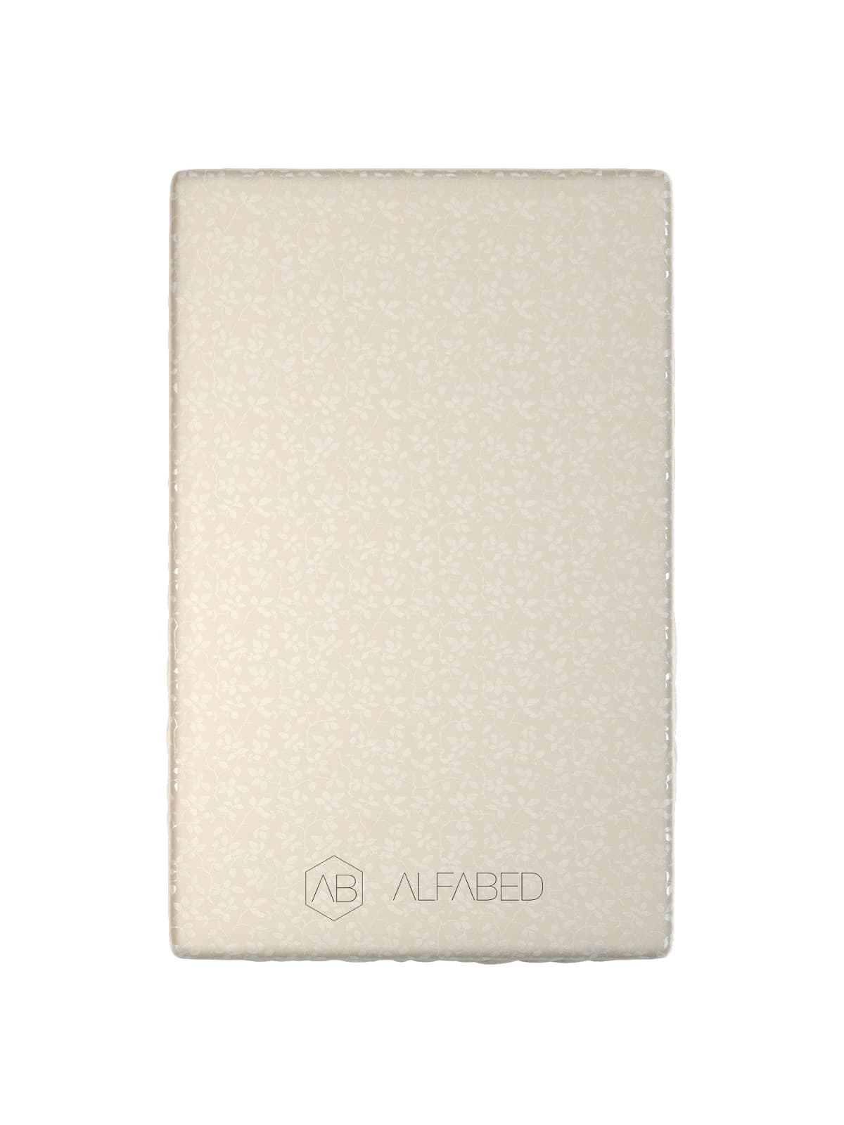 Uni-Sheet Pillow Top Lux Jacquard Cotton Taupe Tree Leaves H-0 (без резинки)