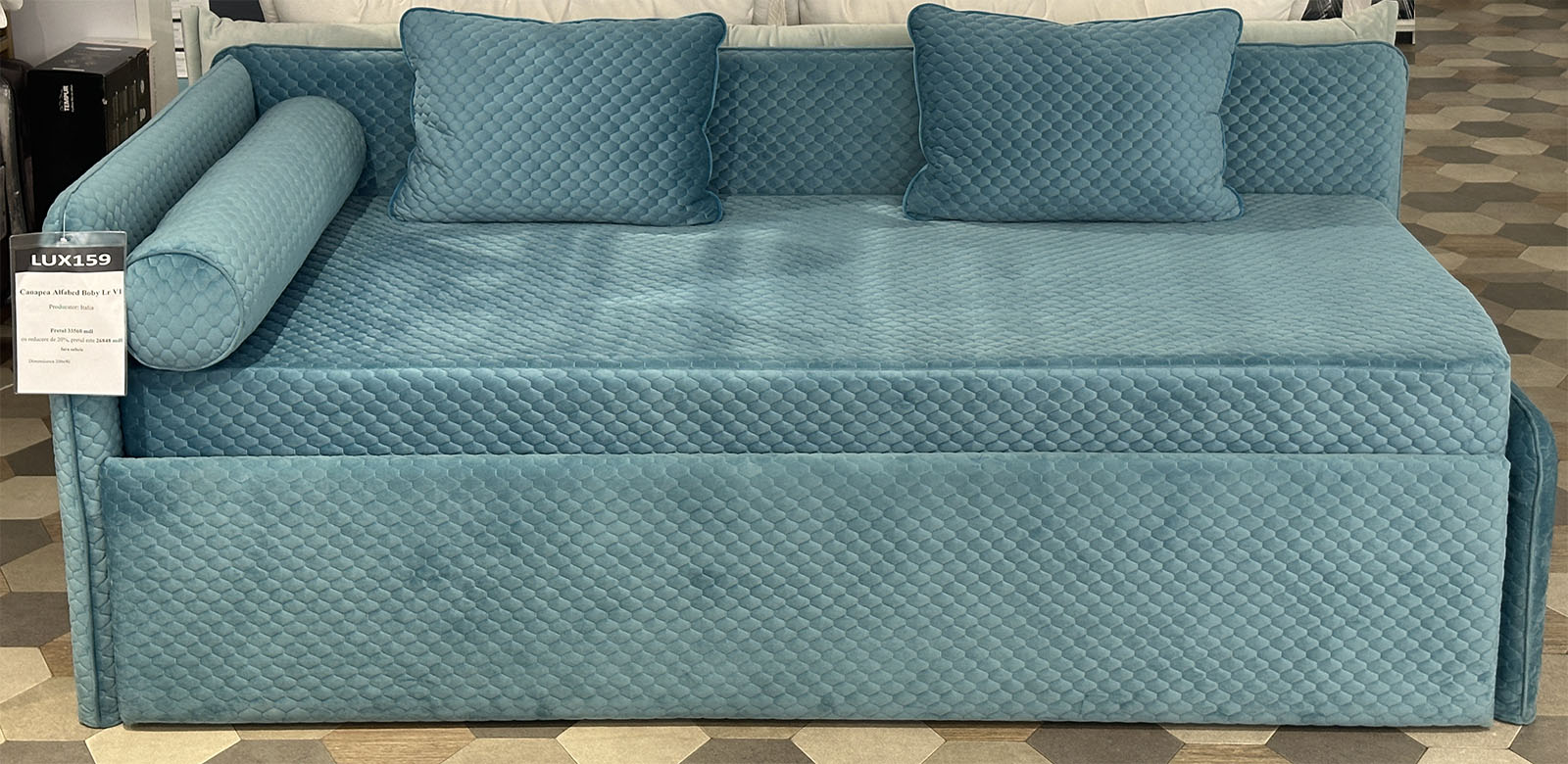 Alfabed Roxy Boby Style Left Side cu locul de dormit extensibil disponibil 	1