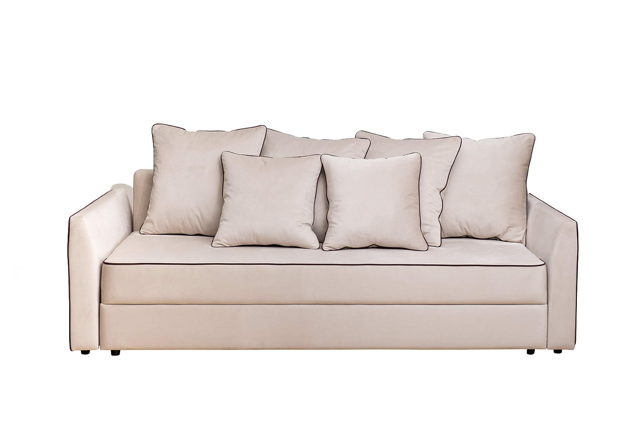 Диван Mores(K)/VD кант трехмест.раскл. велюр беж. Colton 002-BEG 