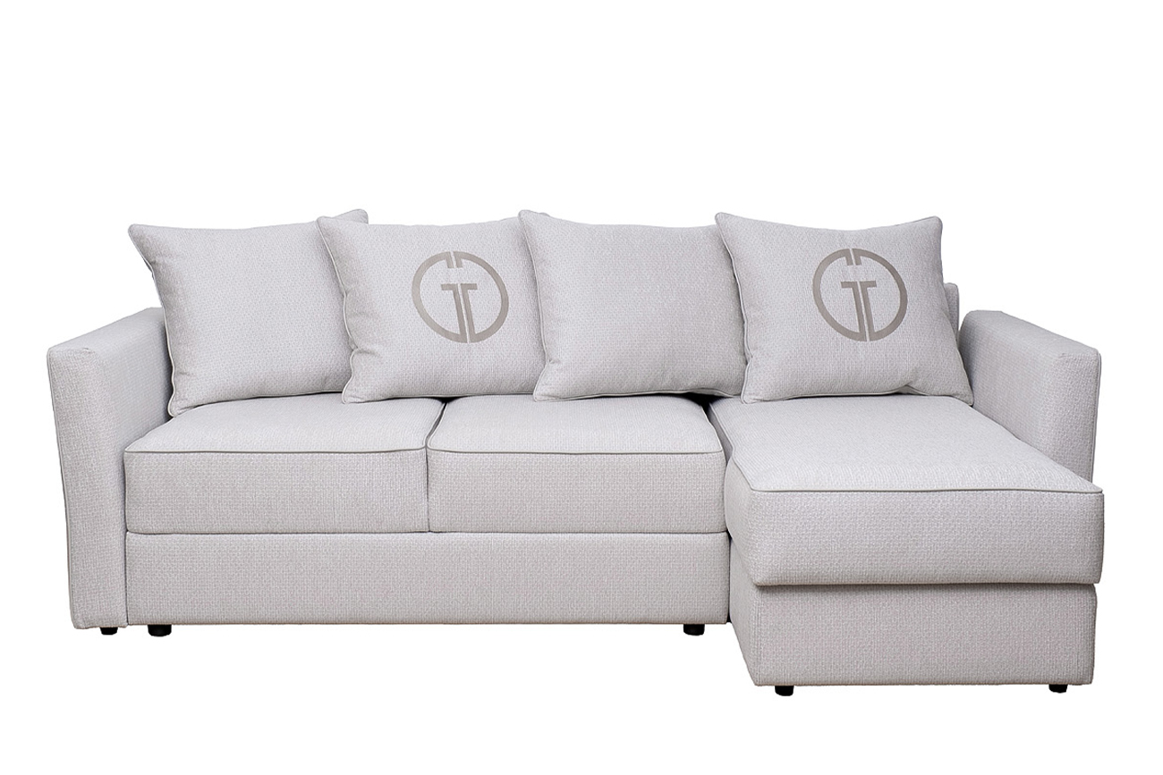 Диван Sorrento 230 с канапе трехмест.раскл (Еврокнижка) Koza3803-SVSER+Nev83 