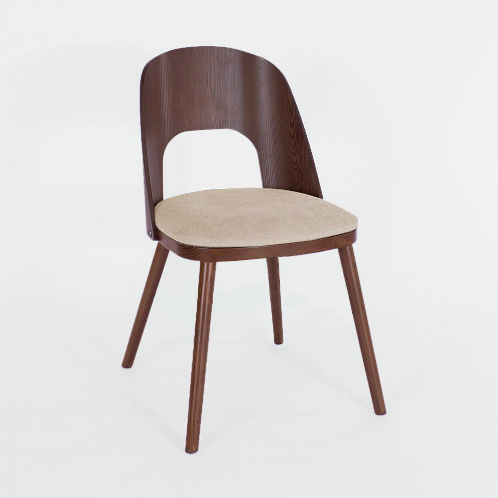 Антверпен бежевая ткань, массив бука (цвет орех) для кафе, ресторана, дома, кухни