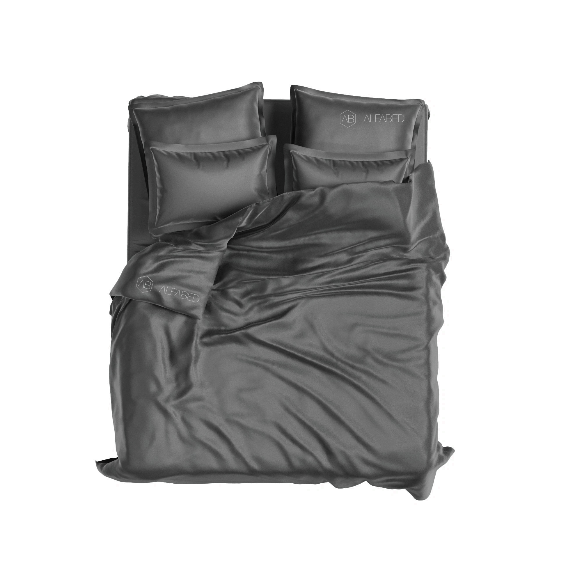 Set Royal Cotton Sateen Graphite