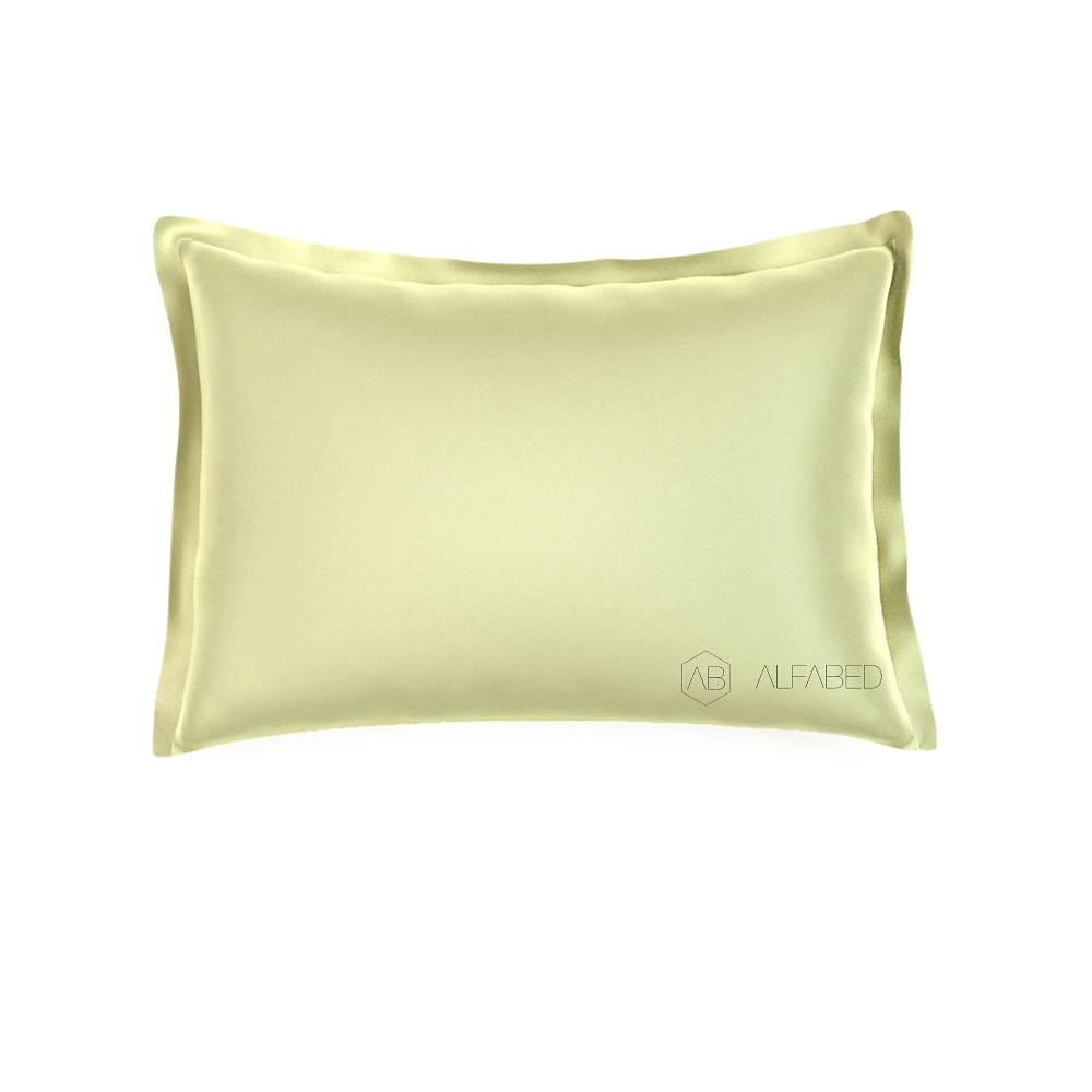 Pillow Case Royal Cotton Sateen Citron 3/3