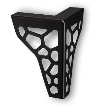 Picior Tracery Modern Negru H 15 cm