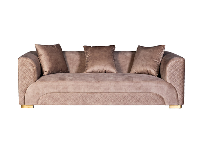 Диван Bern трехместный, велюр бежевый 102AN-DIV-9173-BEG