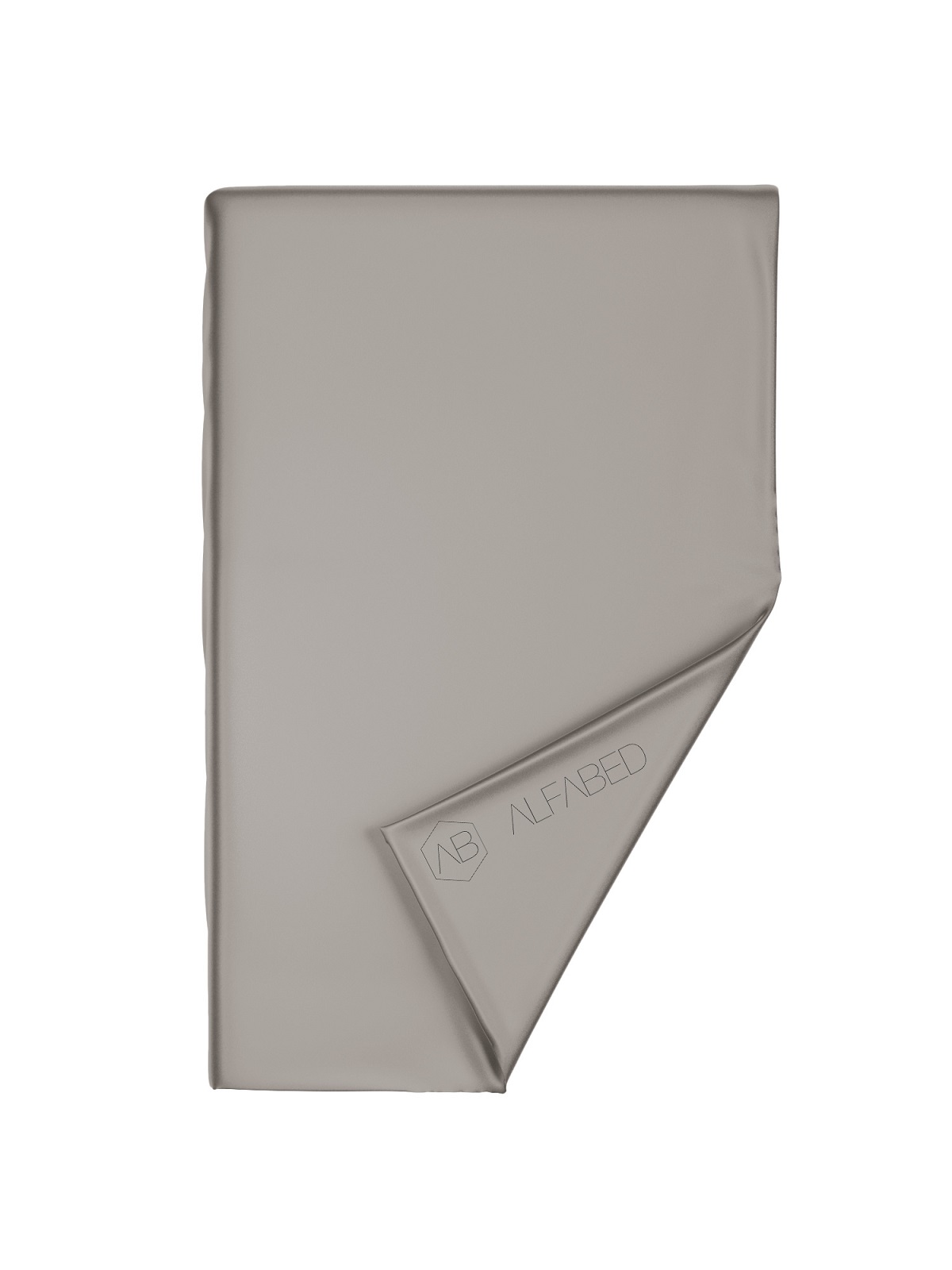 Cearshaf pentru plapuma premium cotton sateen warm grey f1