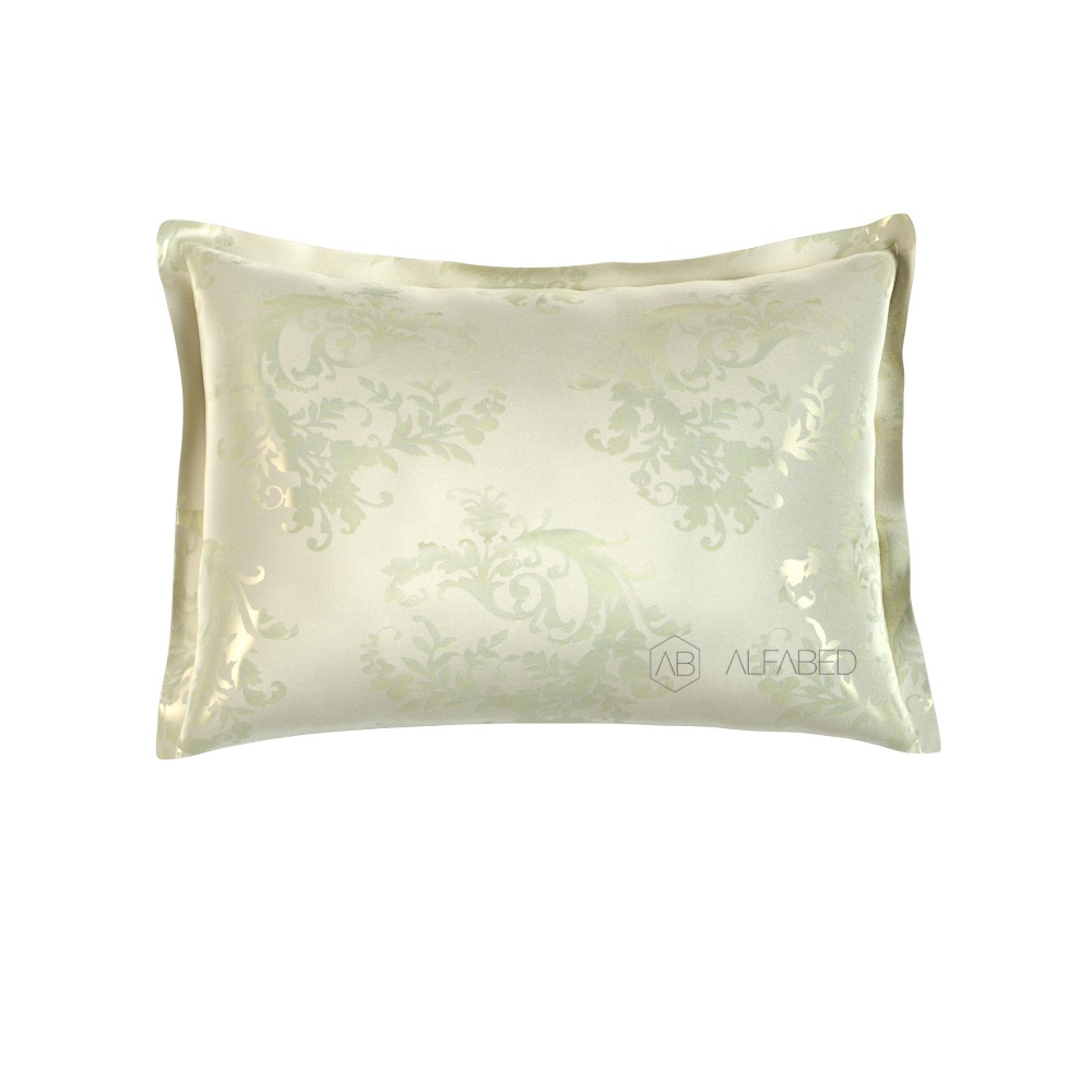 Pillow Case Lux Double Face Jacquard Modal Vineyard Cream 3/3