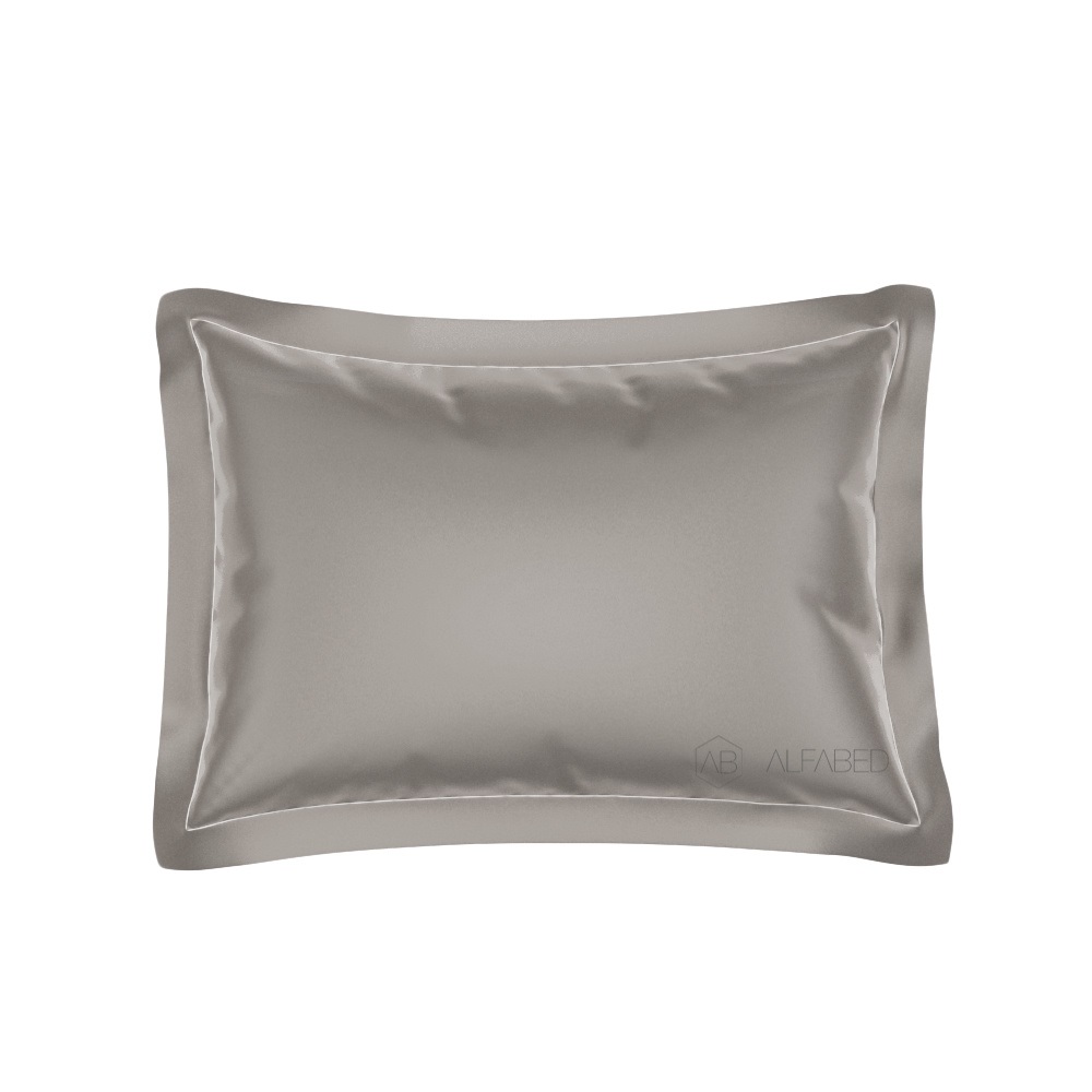 Pillow Case Royal Cotton Sateen Warm Grey 5/4