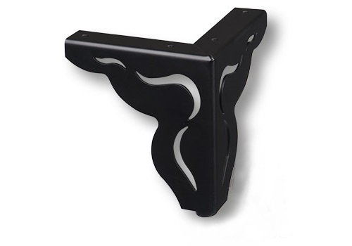Picior colț Modern Negru H 11,6 cm