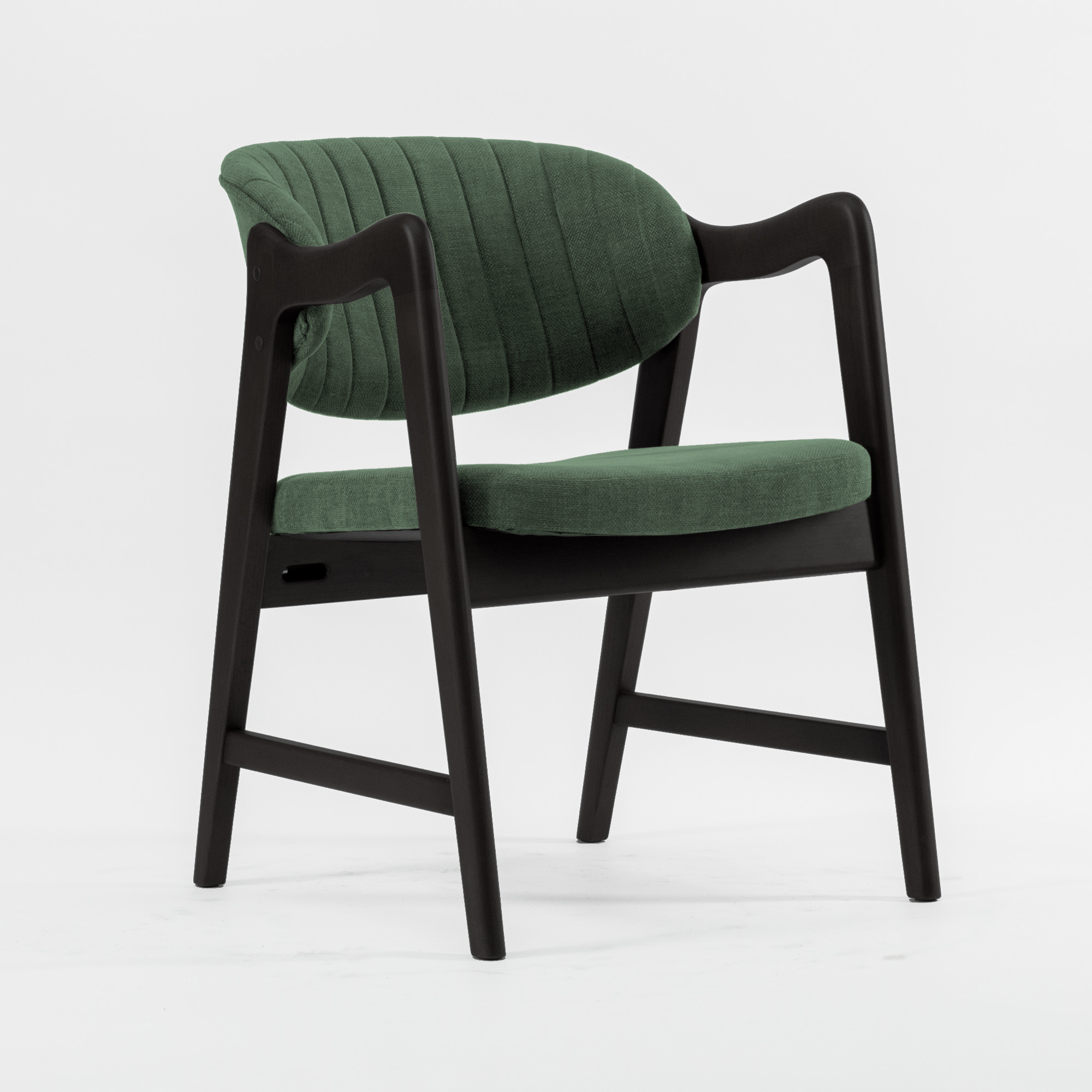 Монтерей зеленая ткань массив бука (черный лак) для кафе, ресторана, дома, кухни