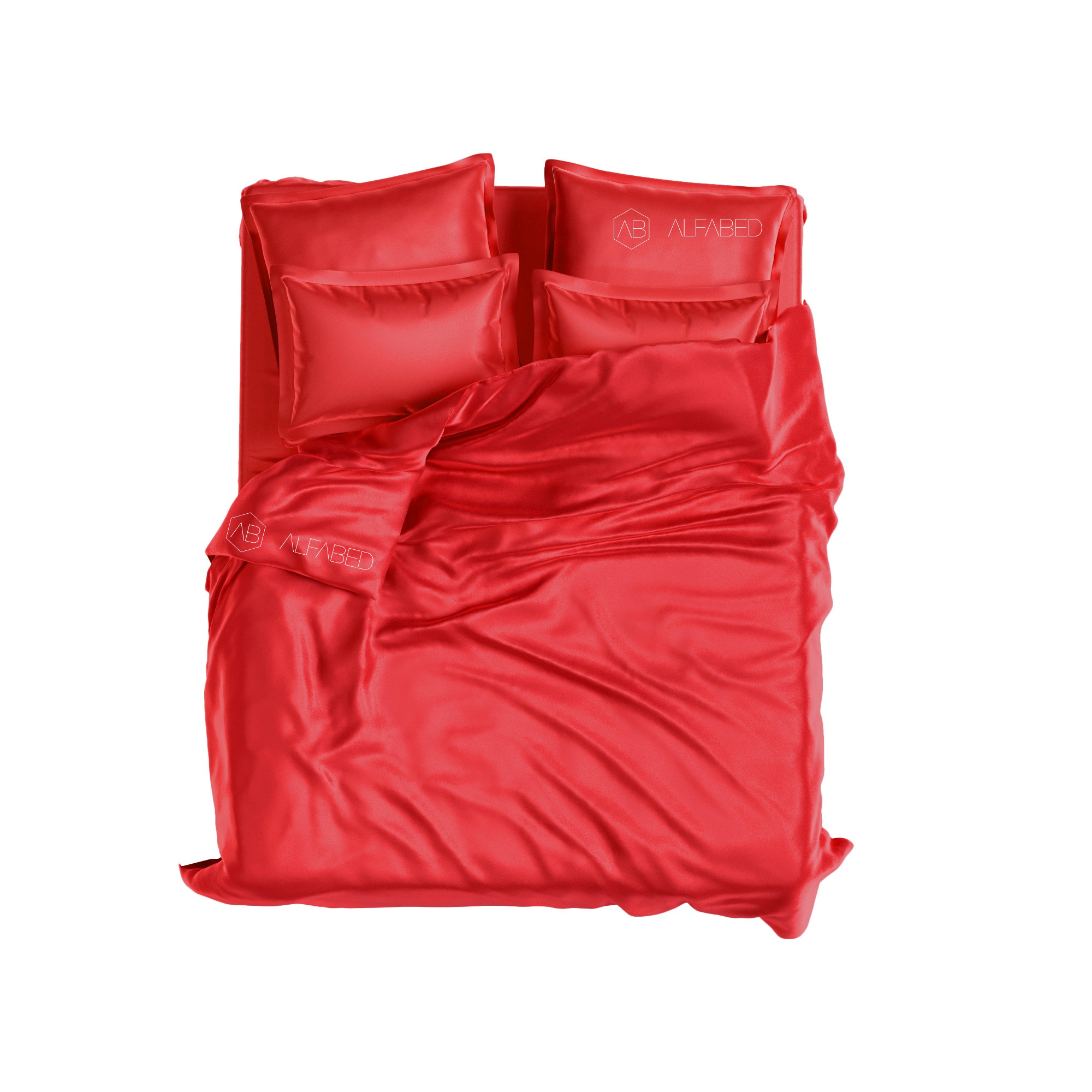 Set Bumbac Regal Sateen Nobil Roșu