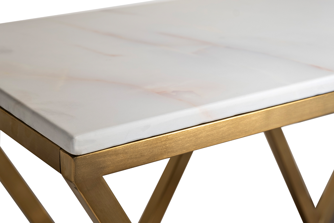 Консоль Bianco Namibia бел.мр/мат.зол 47ED-CST026/80GOLD2