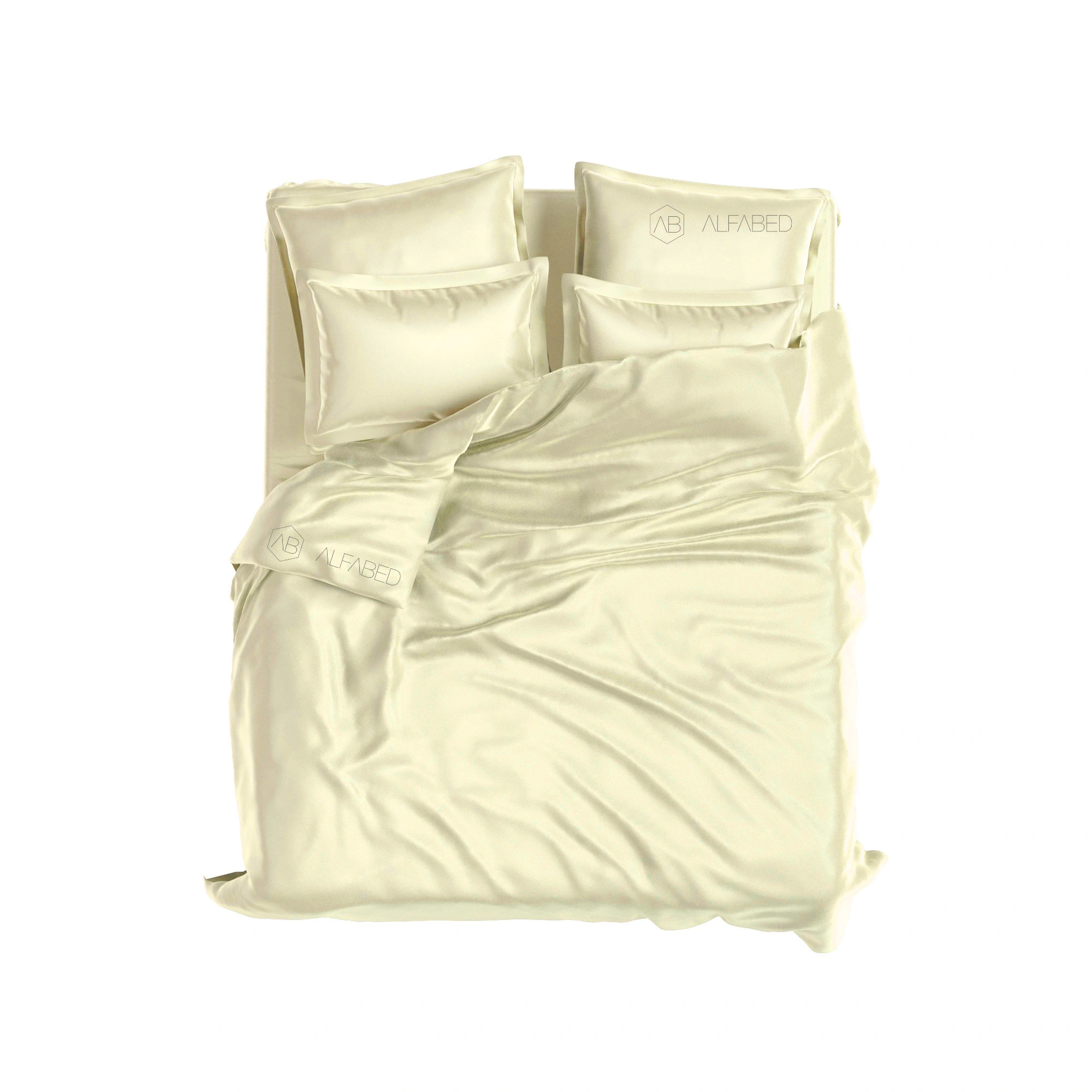Set Premium Bumbac Sateen Cream