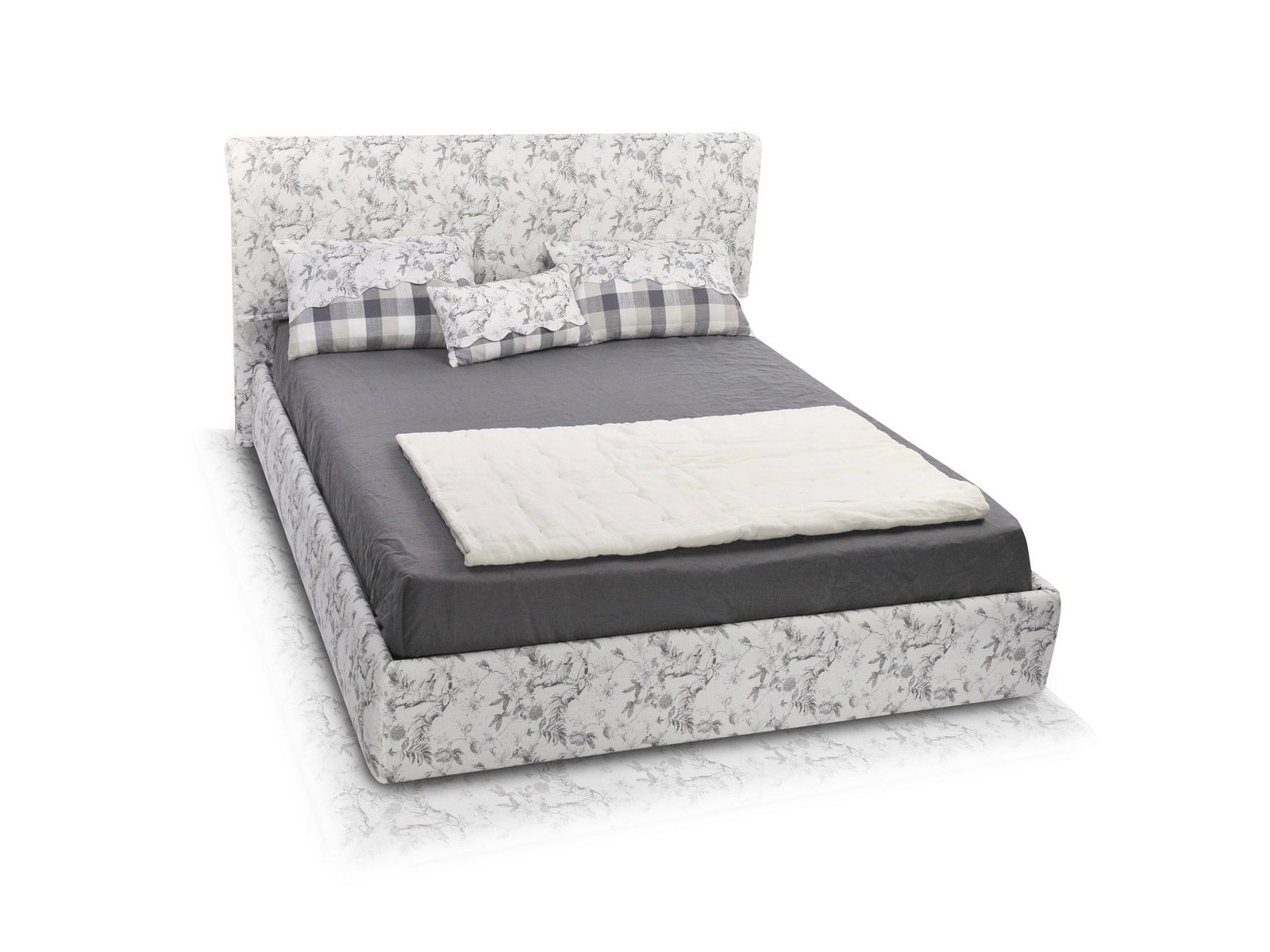 Patul alfabed city limited edition provence birds cu mecanism de ridicare2