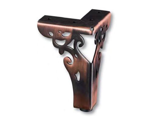 Picior Tracery cupru antic H 11 cm