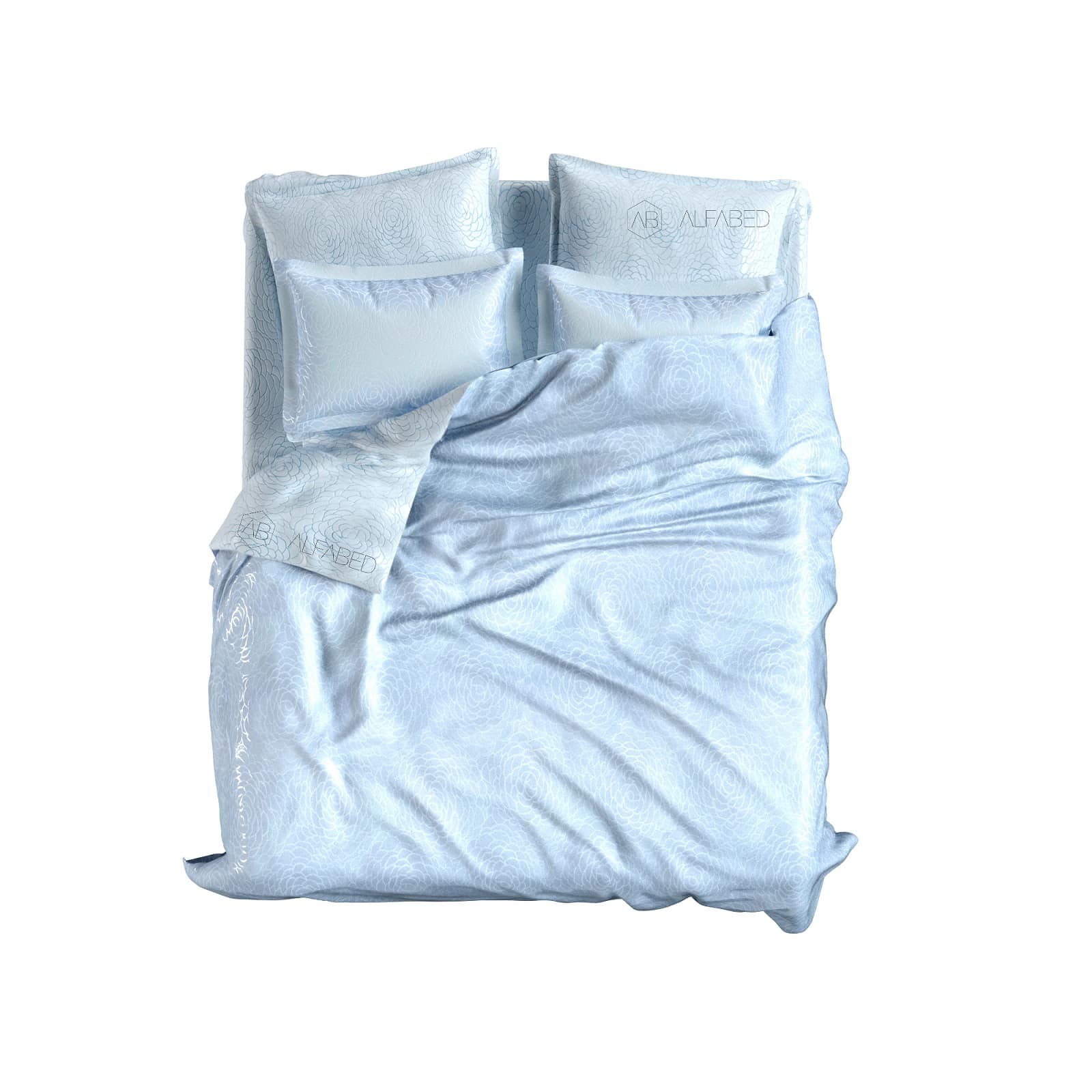 Set Lux Dublu Fata Jacquard Modal MiracleMint