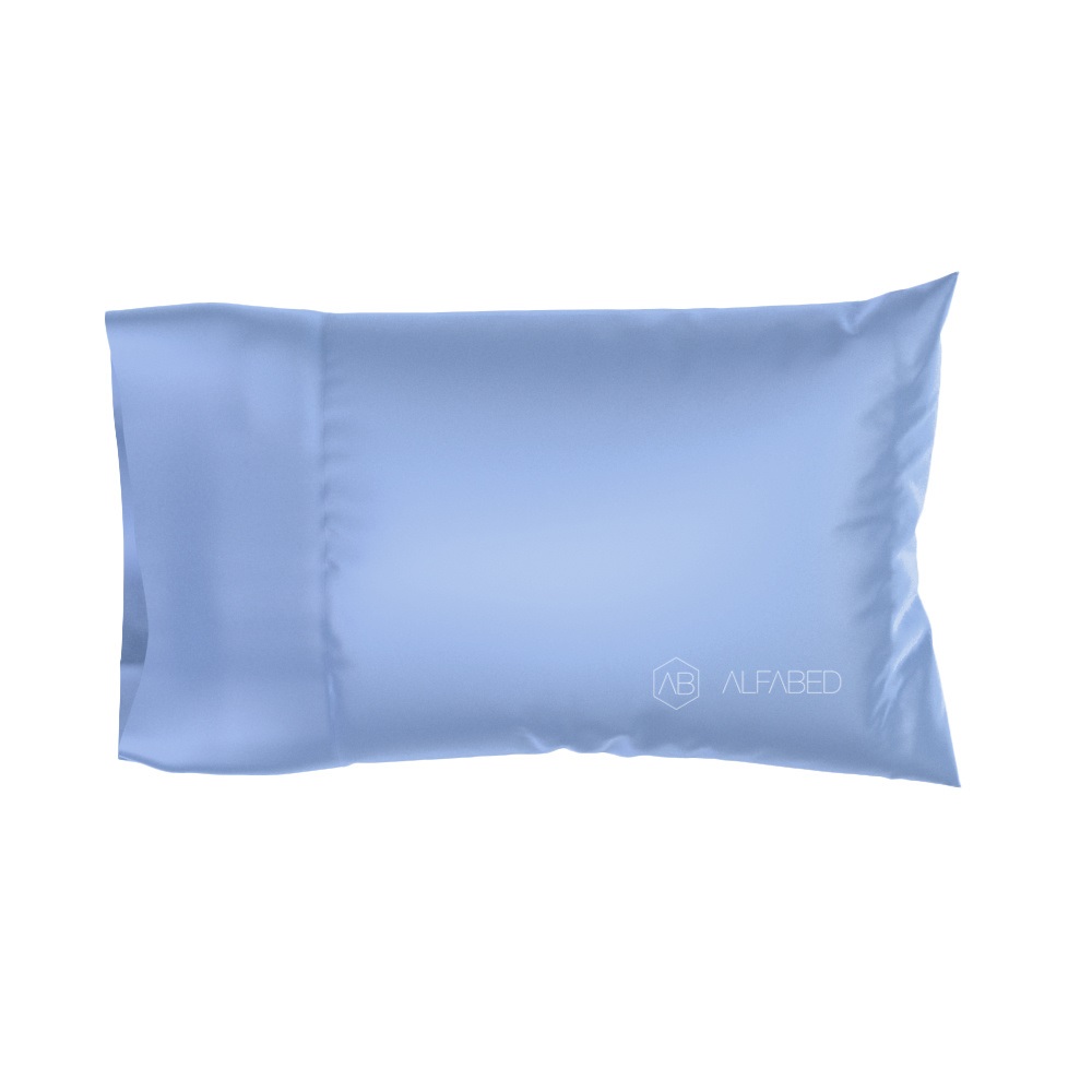 Pillow Case Royal Cotton Sateen Bright Blue Hotel H 4/0