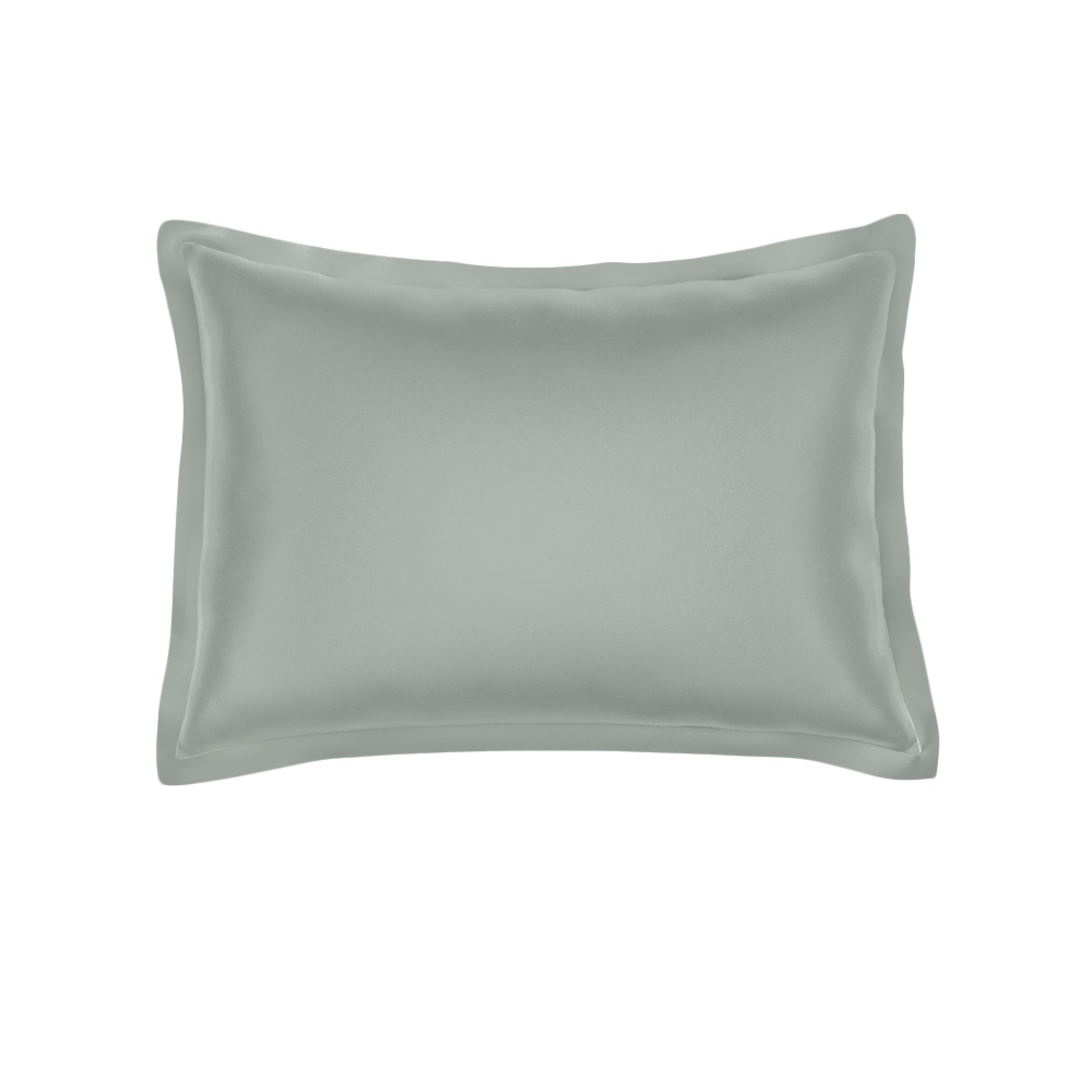 Pillow Case Royal Cotton Sateen Cloud Grey 3/4