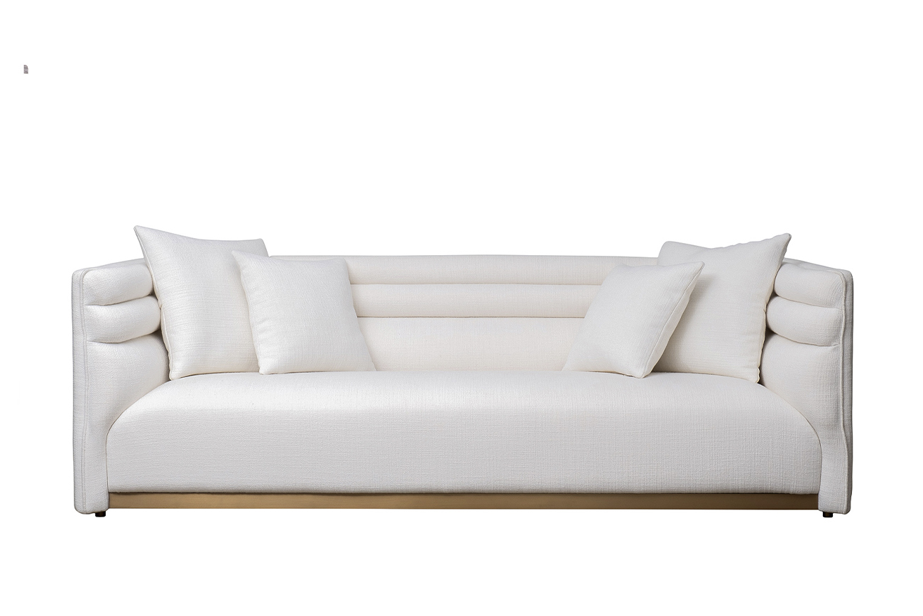 Диван трехместный GD/Toledo св.бежевый рогожка Norton Svbeg 236*97**77см