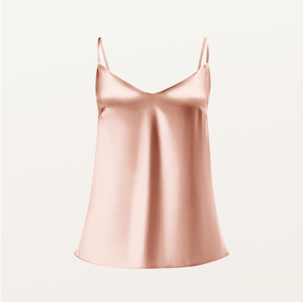 Топ 100% Silk rose gold