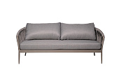 Товар Диван двухместный "Муза" серый 81,5*190*75см, оплетка "лента" 39AR-DIV-3691 SER добавлен в корзину