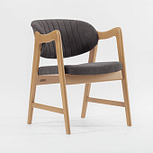 Товар Монтерей темно-серая ткань массив бука (натуральное дерево лак) для кафе, ресторана, дома, кухни добавлен в корзину