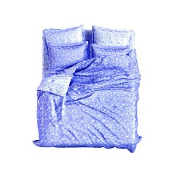 Set Lux Dublu Fata Jacquard Modal Provance Violet