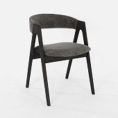 Товар Дублин темно серая ткань, массив бука (черный) для кафе, ресторана, дома, кухни добавлен в корзину