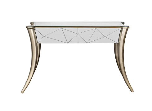 Консоль зеркальная 2 ящика KFC665