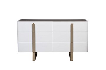 Комод светлый с металл. каркасом 77IP-20861