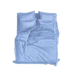 Set Royal Cotton Sateen Bright Blue