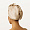 100% mătase bej turban prosop 3741326