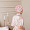 Turban 100% mătase petale de trandafir 3741318