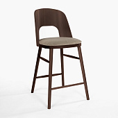 Товар Стул Антверпен бежево-коричневая ткань массив бука (орех) для кафе, ресторана, дома, кухни добавлен в корзину