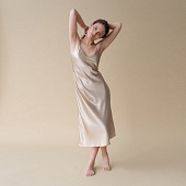 Товар Сорочка длинная 100% Silk beige добавлен в корзину