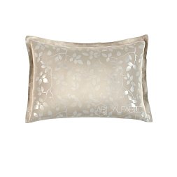 Fata de perna lux jacquard cotton taupe tree leaves 3 3