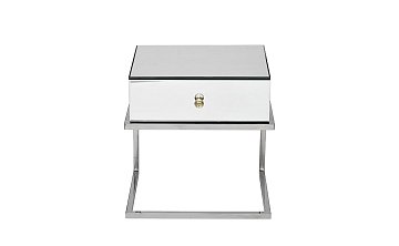 Тумба зерк. с ящиком каркас н/ж сталь хром KFG131