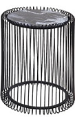В корзине Набор из 2-ух столиков Wire Marble Glass Black 84328