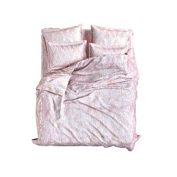 Set Royal Dublu Fata Jacquard Modal Harem Peach