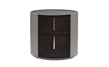 Тумбочка 2 ящика темный шпон 77IP-30200