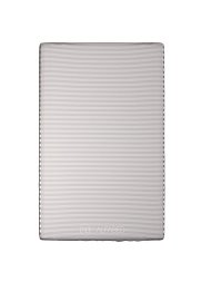 Topper sheet case premium woven cotton sateen stripe grey h h 15