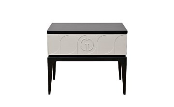 Тумбочка прикроватная Spinola черно/серая GD-00002