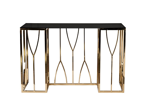 Консоль стекло черн./золото 13RXC3102-GOLD